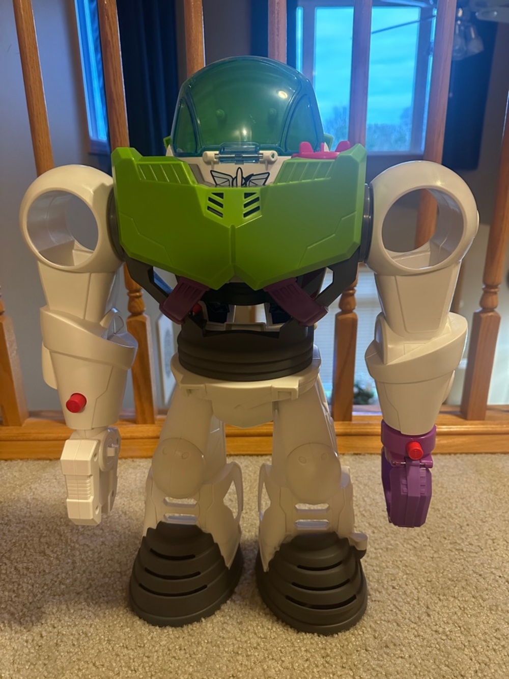 ImagiNEXT Buzz Lightyear Interactive Robot Toy - Green & White